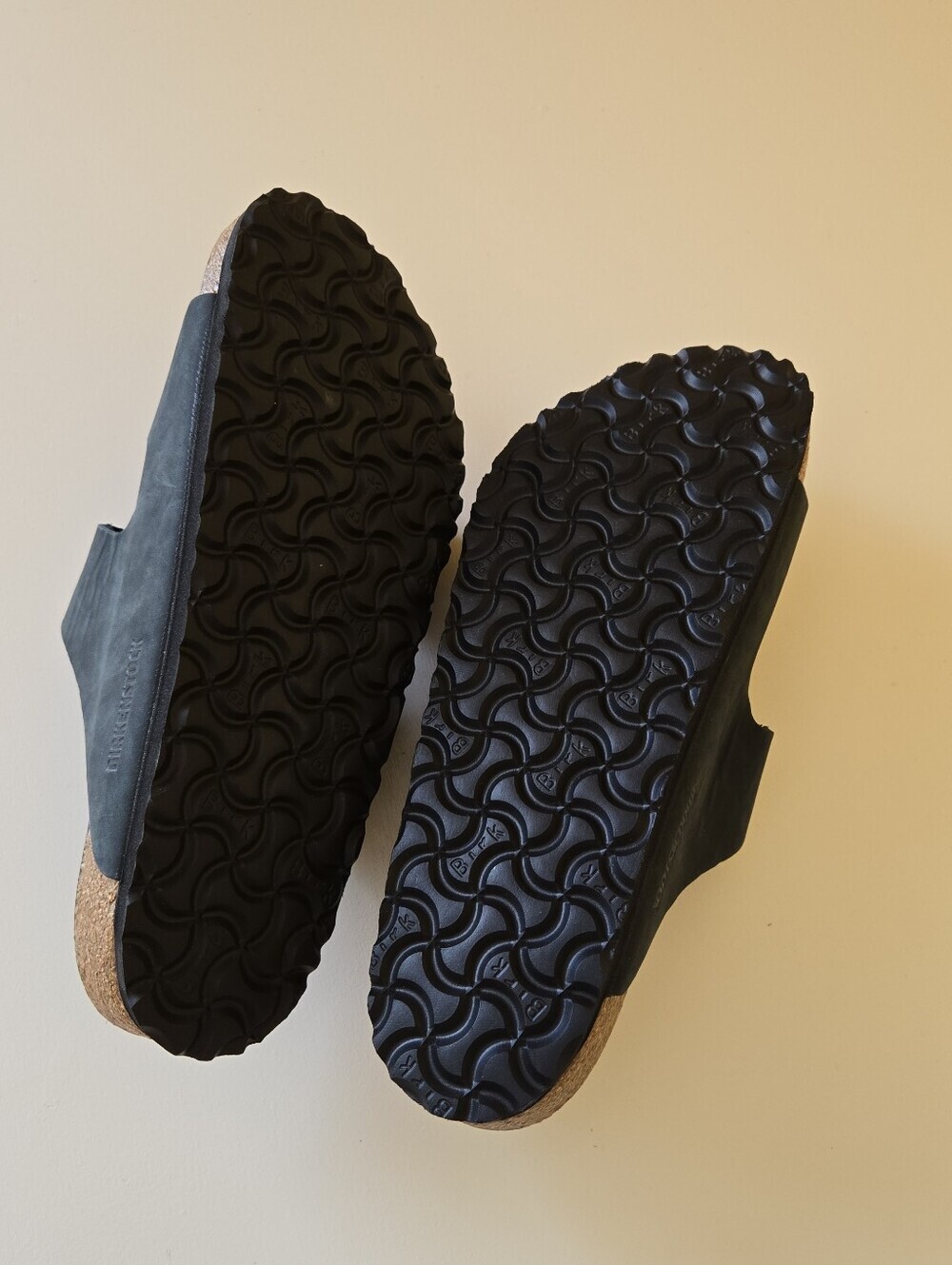 Birkenstock Arizona Soft Footbed Sandal Oiled Black Nubuck Leather Size L9 / M7 - Picture 12 of 12